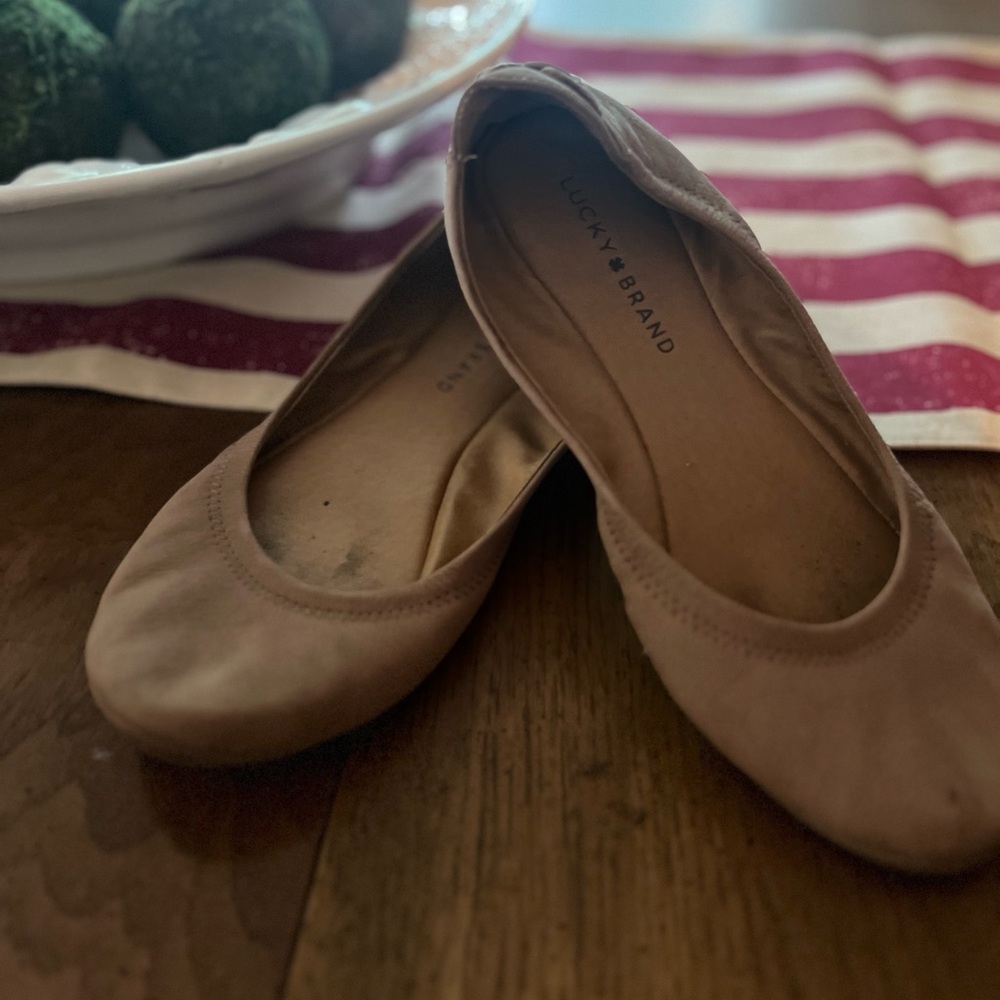 Lucky Brand Women's Brown Ballet Flats